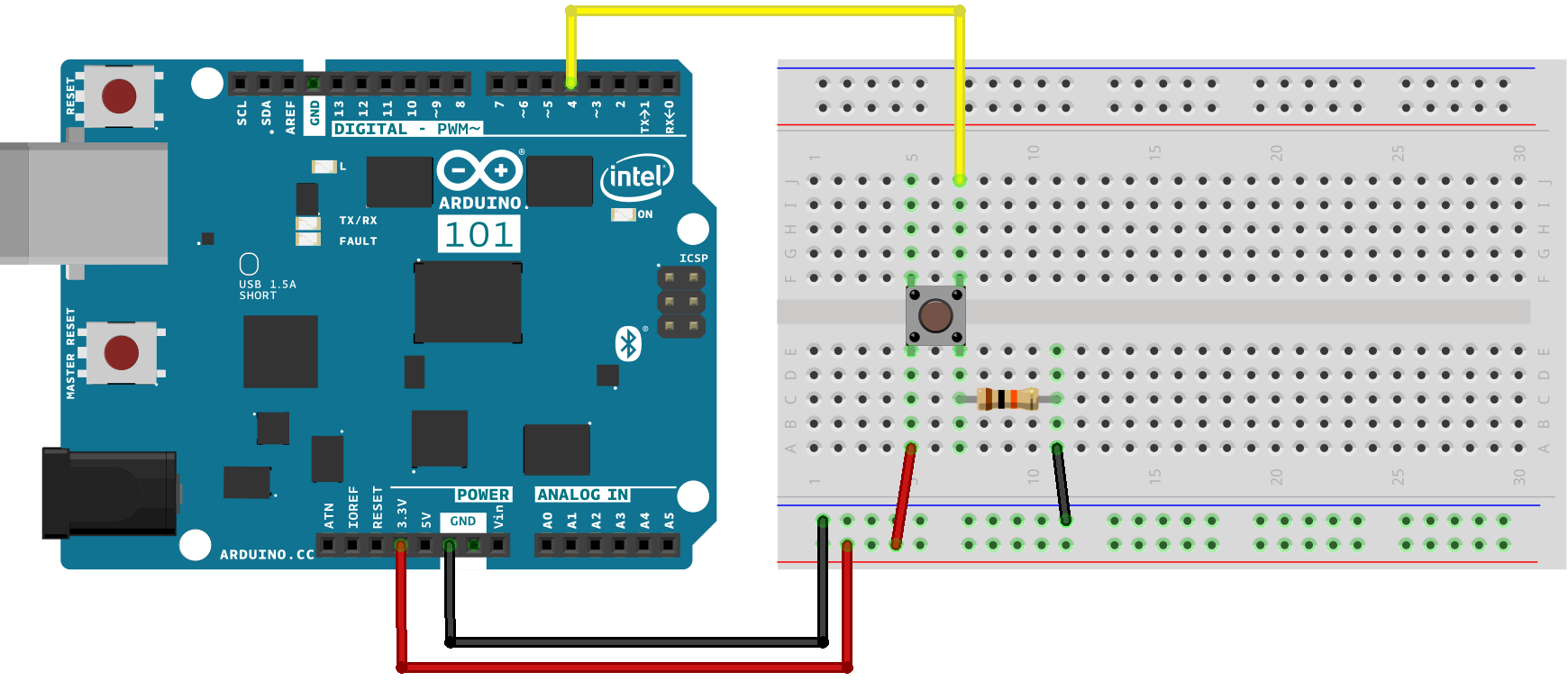 pushbutton arduino