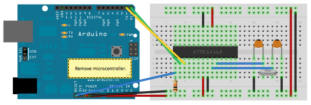 Uploading sketches to an Atmega 328P on a breadboard