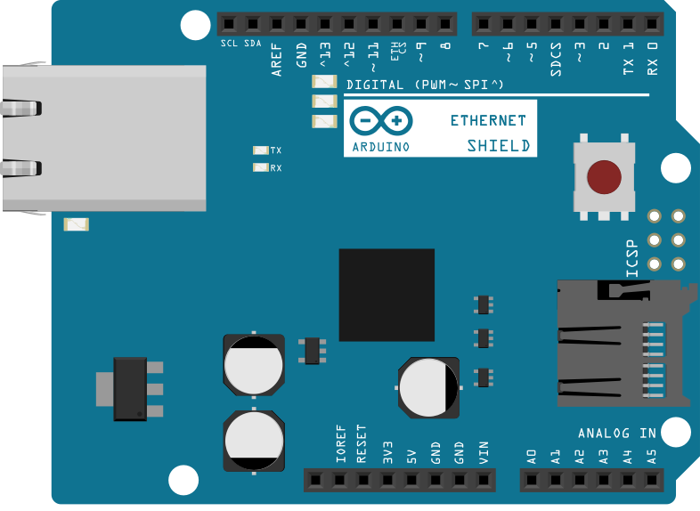 Arduino - CardInfo space schematics 