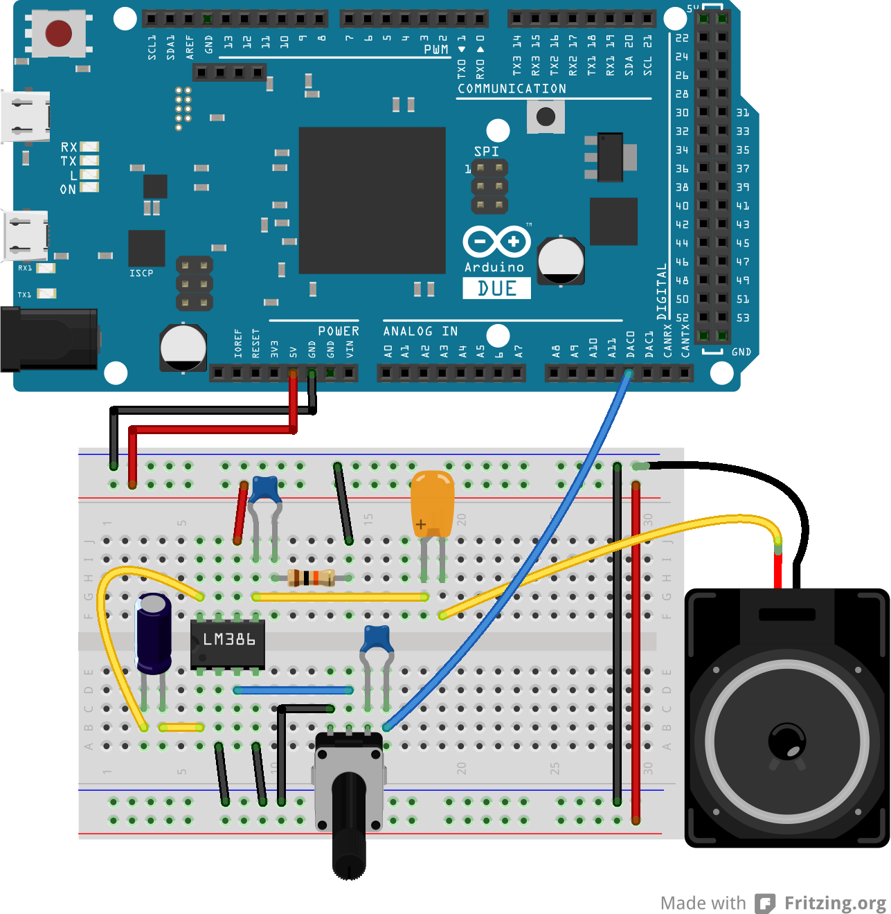 Tonysa Module denceinte pour Micro Routine//Routine//Python Routies avec Puce NS8002 et Sortie Casque Compatible avec Arduino