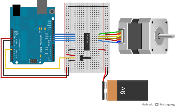 fritzing stepper motor part