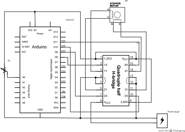 Bipolar Stepper Motor Schematic