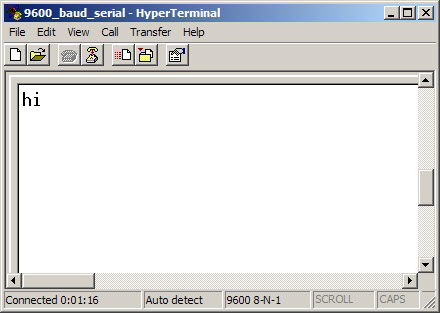 hyperterminal 7 serial