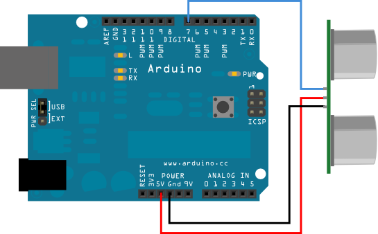 Arduino Ping Ultrasonic Range Finder Code 